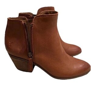 Frye Women's Brown Leather Ankle Booties